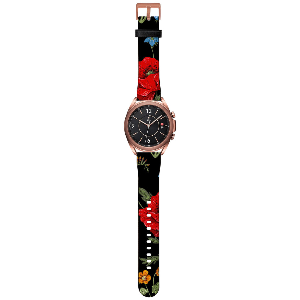 Apple Watch Straps-Moonlight Garden Android Watch Strap-Paper Leather Samsung Watch Straps Product Details Get trendy with our Paper leather Samsung Watch bands. Available for all models of Samsung watch. High quality Paper Leather Fully printed on all exterior sides. Samsung Watch Band 40mm/42mm Samsung Watch Band 45mm/46mm-Stringberry