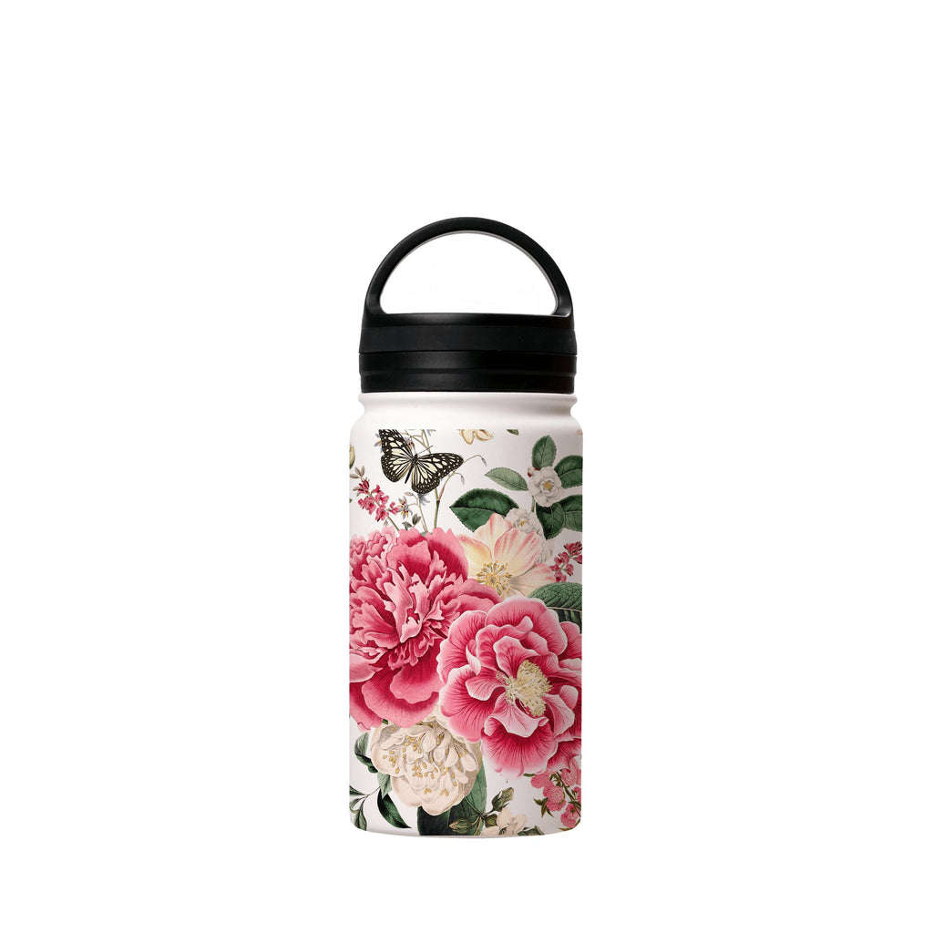 Water Bottles-Albury Insulated Stainless Steel Water Bottle-12oz (350ml)-handle cap-Insulated Steel Water Bottle Our insulated stainless steel bottle comes in 3 sizes- Small 12oz (350ml), Medium 18oz (530ml) and Large 32oz (945ml) . It comes with a leak proof cap Keeps water cool for 24 hours Also keeps things warm for up to 12 hours Choice of 3 lids ( Sport Cap, Handle Cap, Flip Cap ) for easy carrying Dishwasher Friendly Lightweight, durable and easy to carry Reusable, so it's safe for the pla