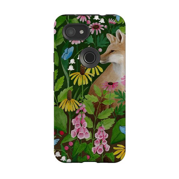 Google phone case-Fox And Foxgloves By Bex Parkin-Product Details Raised bevel to protect screen from scratches. Impact resistant polycarbonate shell and shock absorbing inner TPU liner. Secure fit with design wrapping around side of the case and full access to ports. Compatible with Qi-standard wireless charging. Thickness 1/8 inch (3mm), weight 30g. Compatibility See drop down menu for options, please select the right case as we print to order.-Stringberry