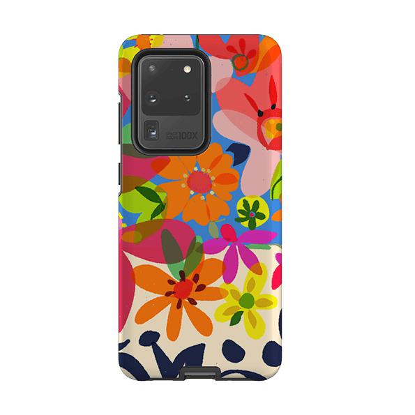 Samsung phone case-Beautiful Blooms By Sarah Campbell-Product Details Raised bevel to protect screen from scratches. Impact resistant polycarbonate shell and shock absorbing inner TPU liner. Secure fit with design wrapping around side of the case and full access to ports. Compatible with Qi-standard wireless charging. Thickness 1/8 inch (3mm), weight 30g. Compatibility See drop down menu for options, please select the right case as we print to order.-Stringberry