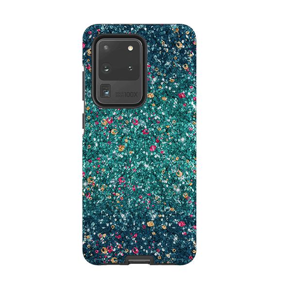Samsung phone case-Butterfly Comet (case does not glitter)-Product Details Raised bevel to protect screen from scratches. Impact resistant polycarbonate shell and shock absorbing inner TPU liner. Secure fit with design wrapping around side of the case and full access to ports. Compatible with Qi-standard wireless charging. Thickness 1/8 inch (3mm), weight 30g. Compatibility See drop down menu for options, please select the right case as we print to order.-Stringberry