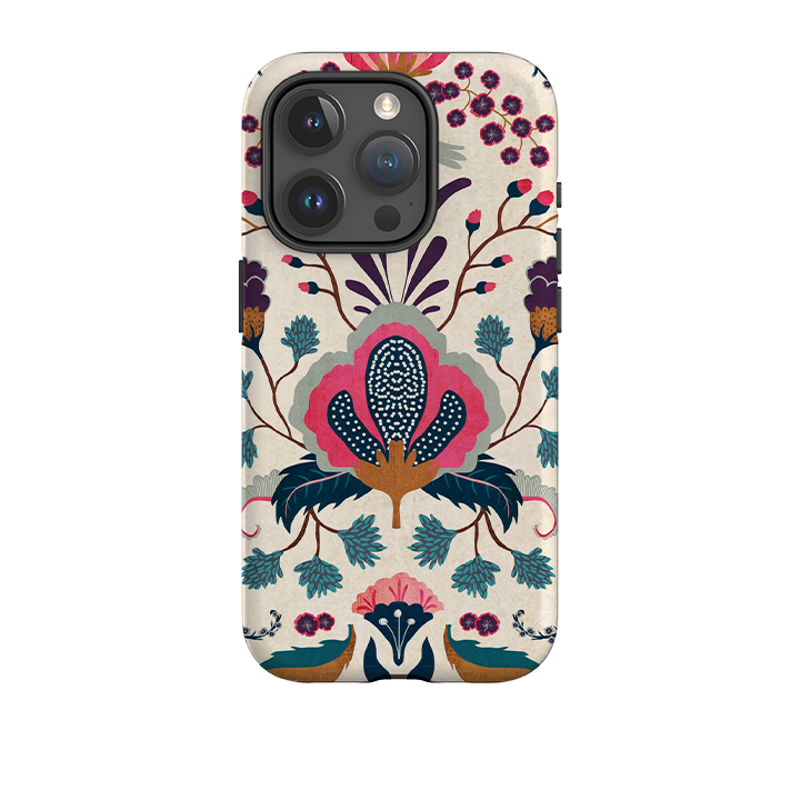 iPhone Tough Case - Folk Floral By Katherine Quinn