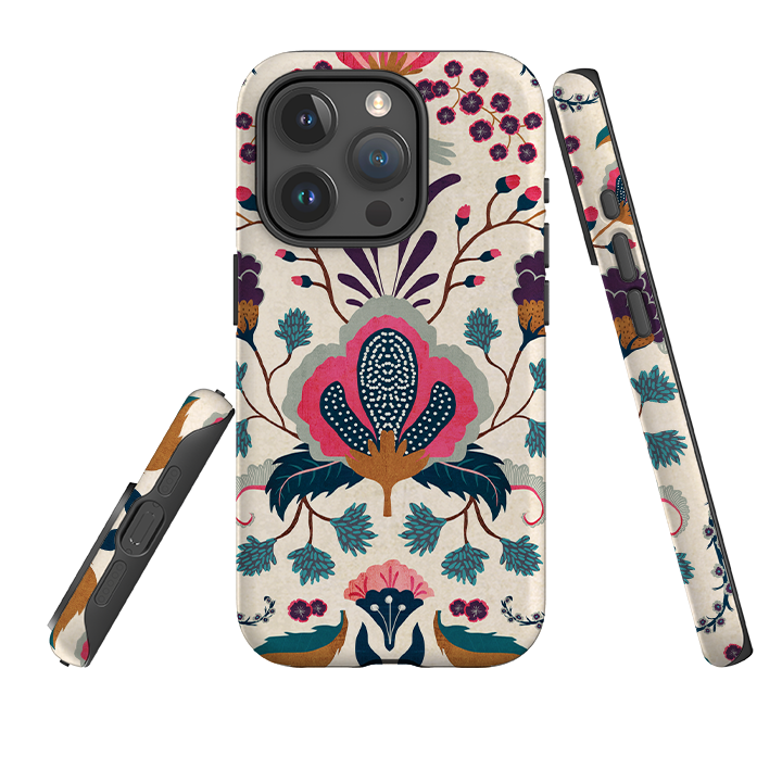iPhone Tough Case - Folk Floral By Katherine Quinn