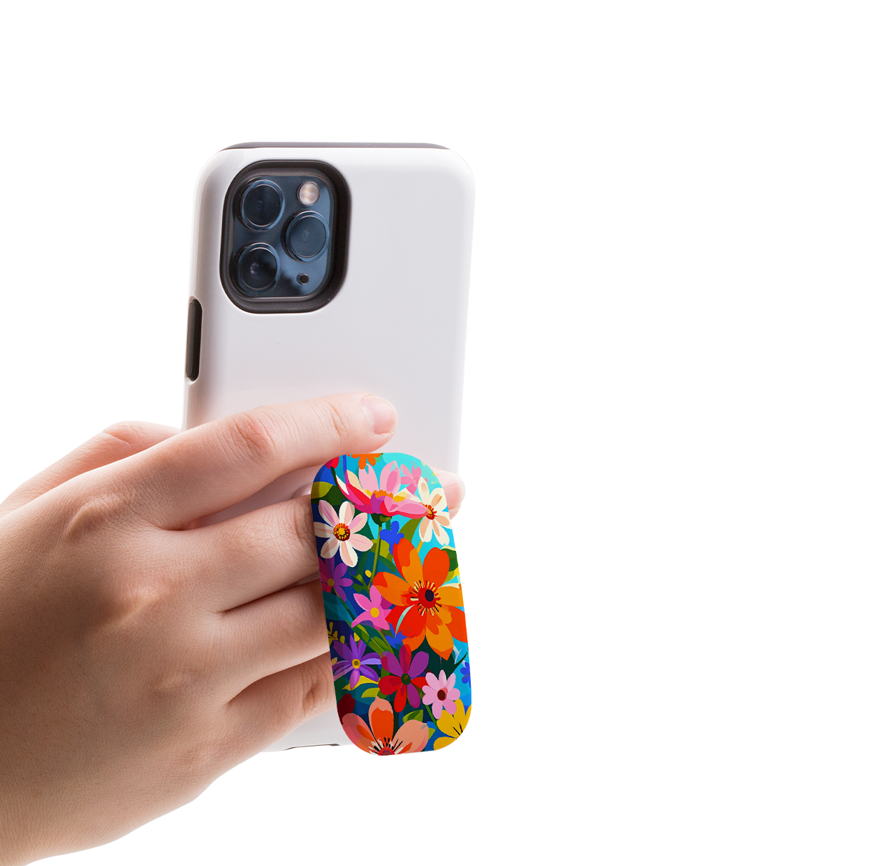 Rainbow Floral Phone Stand