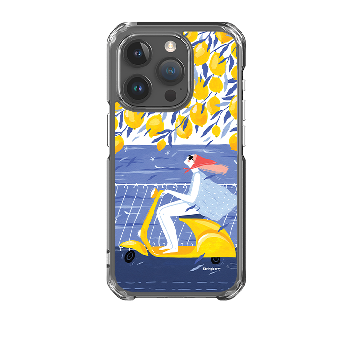 iPhone 15 Clear Case - Amalfi Ride By Madalina Andronic