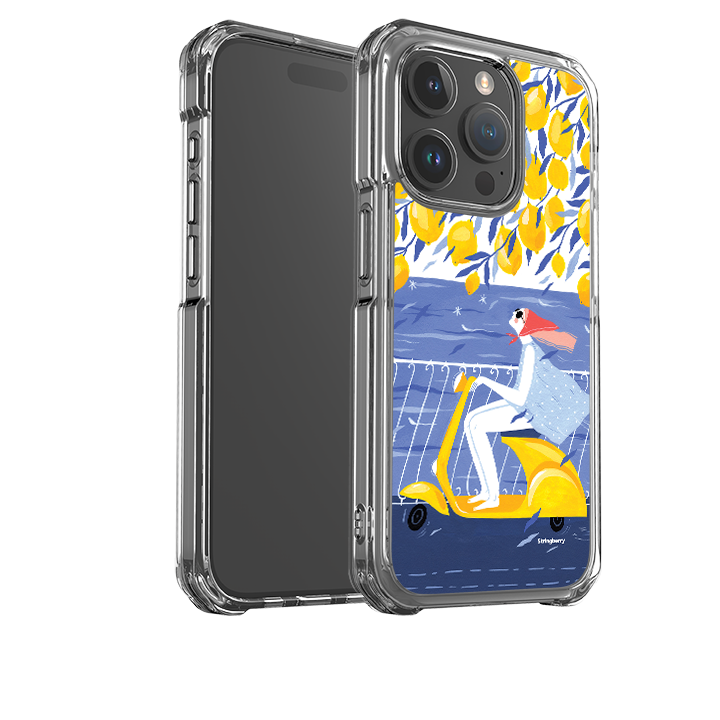 iPhone 15 Clear Case - Amalfi Ride By Madalina Andronic