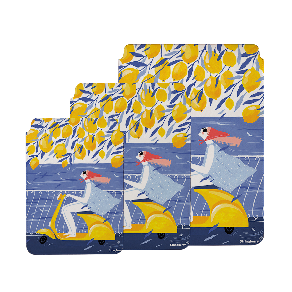 Amalfi Ride By Madalina Andronic Laptop, Kindle & iPad Sleeve