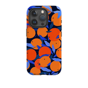 iPhone Tough Case - Arancello Navy Pattern By Madalina Andronic