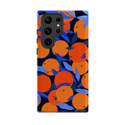 Samsung Tough Case - Arancello Navy Pattern By Madalina Andronic