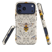 iPhone MagSafe Tough Case - Alabaster Bumble Bee By Helen Ahpornsiri