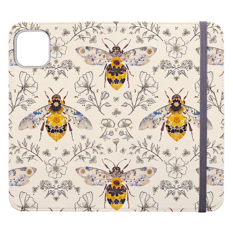 Alabaster Bumble Bee Wallet Case By Helen Ahpornsiri