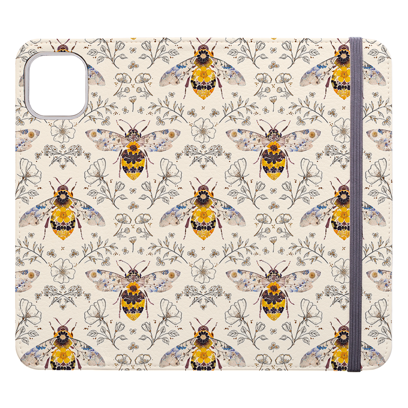Alabaster Bumble Bee Multi Wallet Case By Helen Ahpornsiri