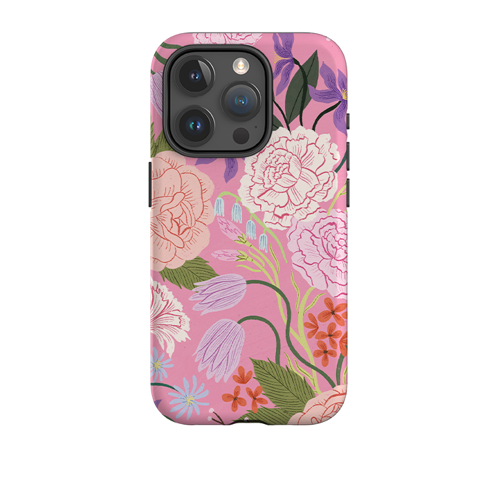 iPhone Tough Case - All Over Blooms By Meghann Rader
