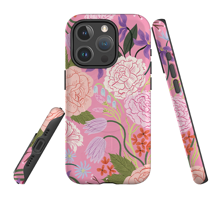iPhone MagSafe Tough Case - All Over Blooms By Meghann Rader