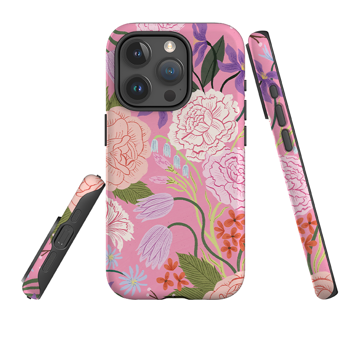 iPhone Tough Case - All Over Blooms By Meghann Rader