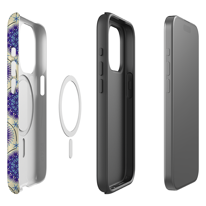 iPhone MagSafe Tough Case - Allium Cream By Cressida Bell