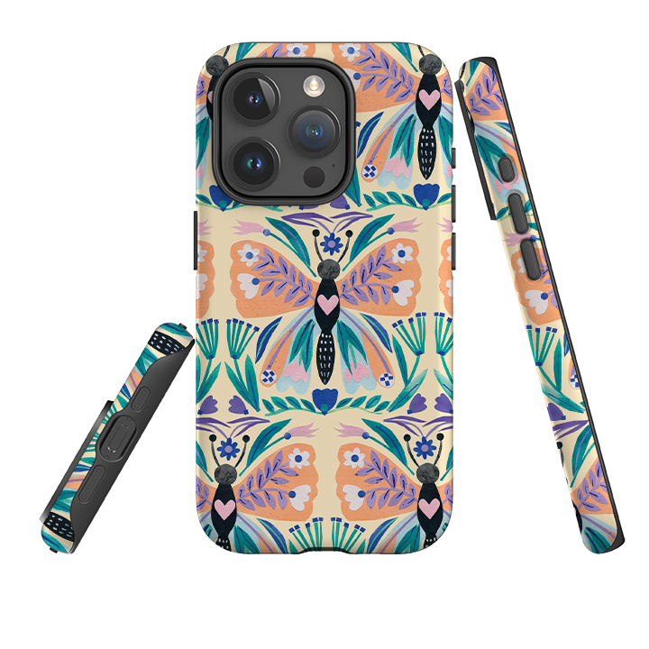 iPhone Tough Case - All Over Butterfly By Tracey English