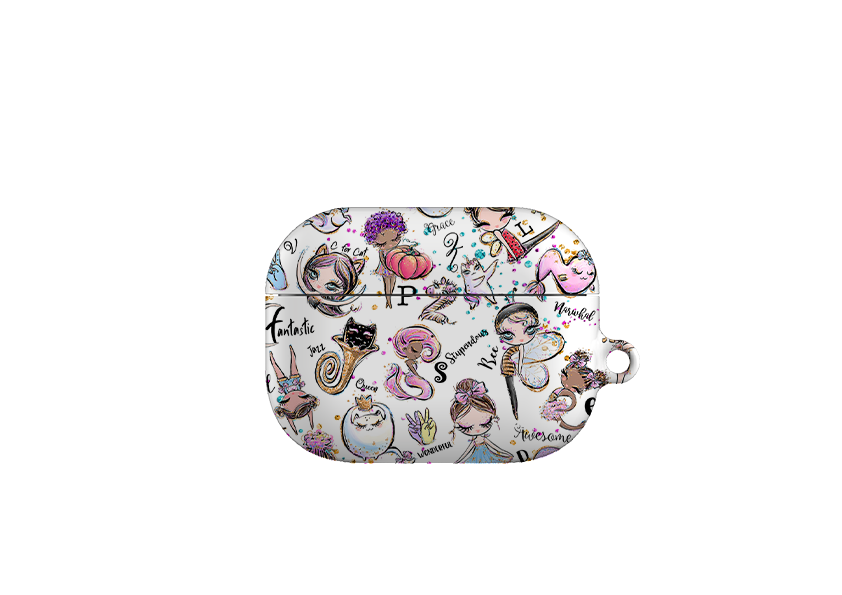 Alphabet Pattern Airpod Pro Case ( Gen 1 & 2 )
