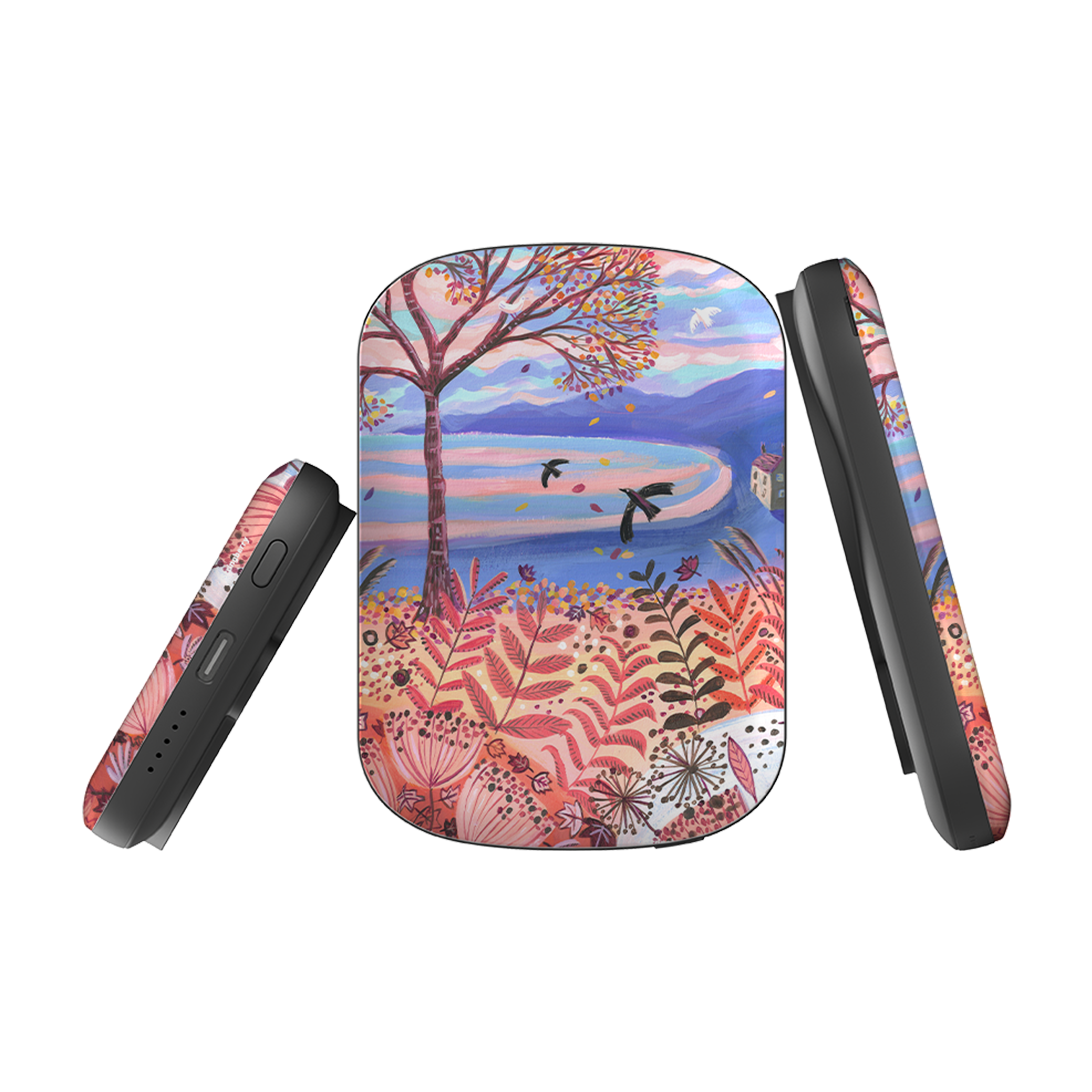 MagSafe Power Bank - Autumn Coast By Mary Stubberfield