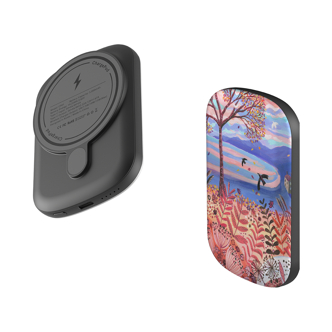 MagSafe Power Bank - Autumn Coast By Mary Stubberfield