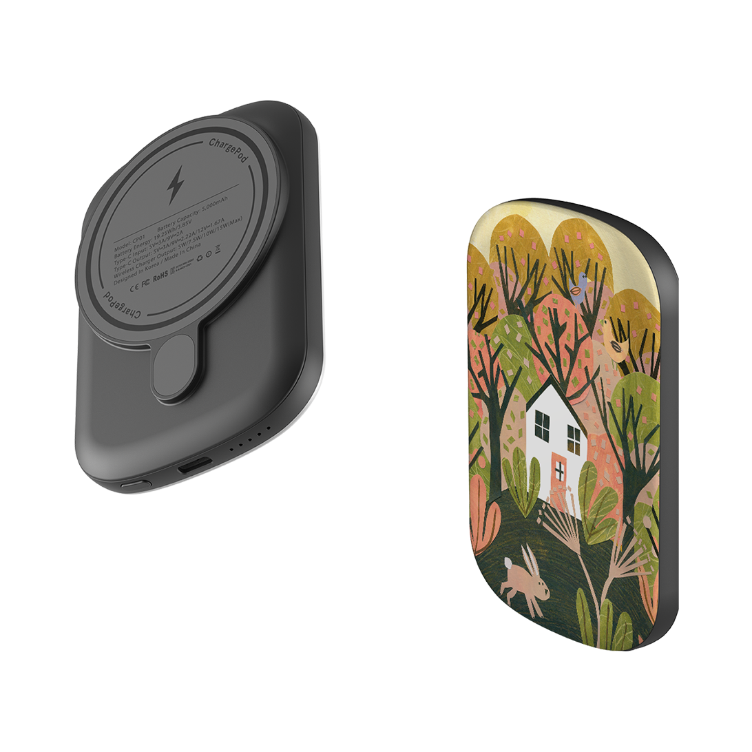 MagSafe Power Bank - Autumn Cottage By Tracey English