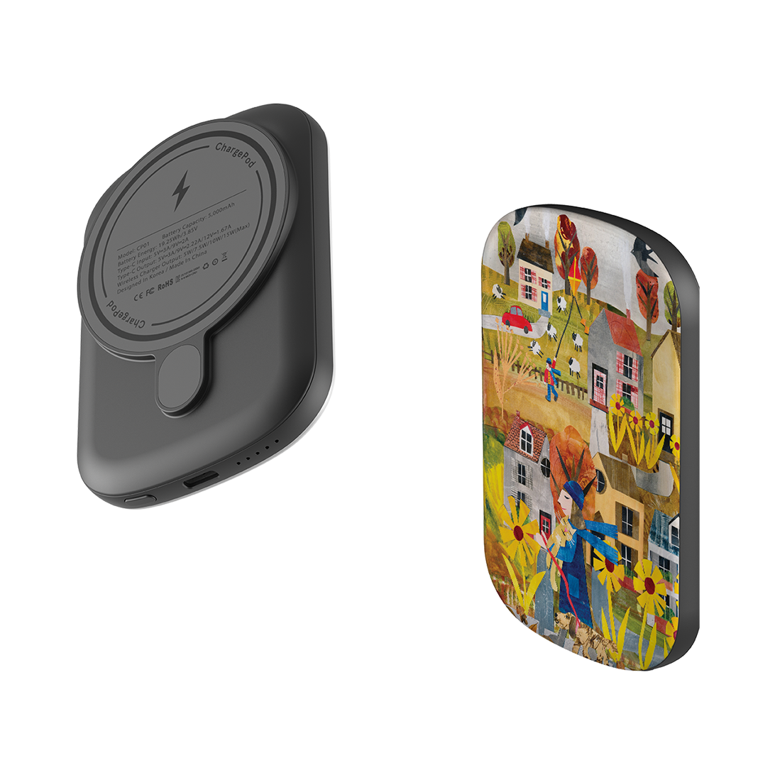 MagSafe Power Bank - Autumn Walk By Tracey English