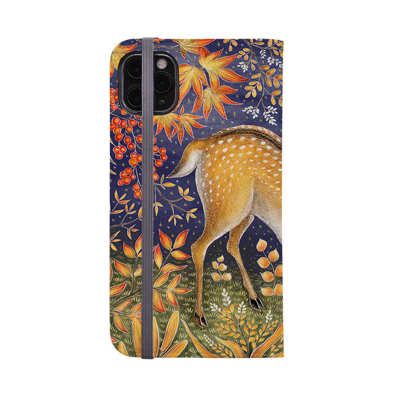 Autumn Deer Wallet Case By Catherine Rowe