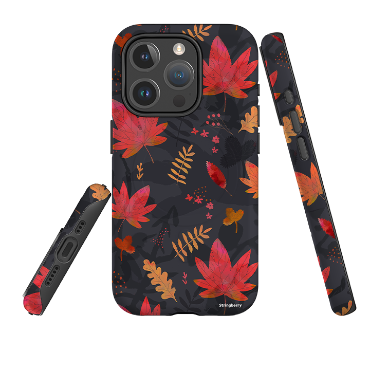 iPhone MagSafe Tough Case -  Autumn Leaves Dark