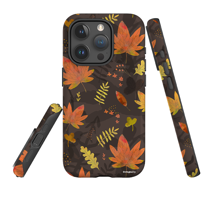 iPhone Tough Case - Autumn Leaves Yellow