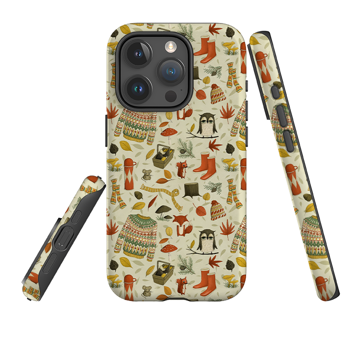 iPhone Tough Case - Autumn Pattern By Maja Lindberg