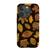 iPhone Tough Case - Autumn Textured Leaves By Tracey English