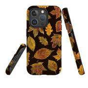 iPhone MagSafe Tough Case - Autumn Textured Leaves By Tracey English