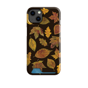 Autumn Textured Leaves Case and Card Case By Tracey English