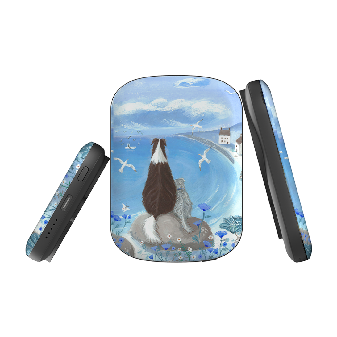 MagSafe Power Bank - Beach Dog By Mary Stubberfield
