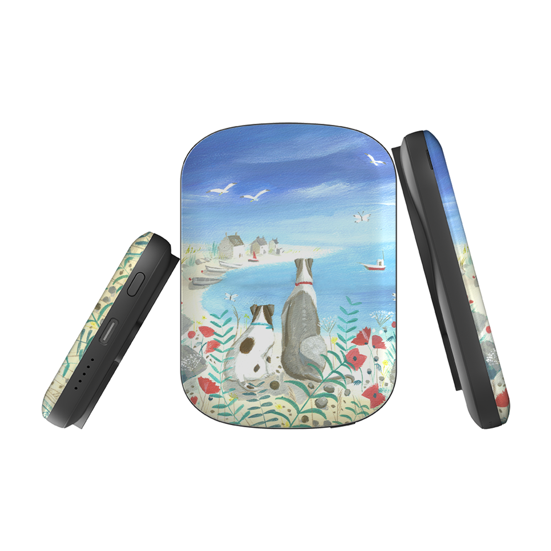 MagSafe Power Bank - Beach Dogs By Mary Stubberfield
