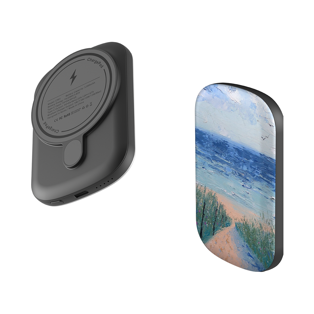 MagSafe Power Bank - Beach Path By Mary Stubberfield
