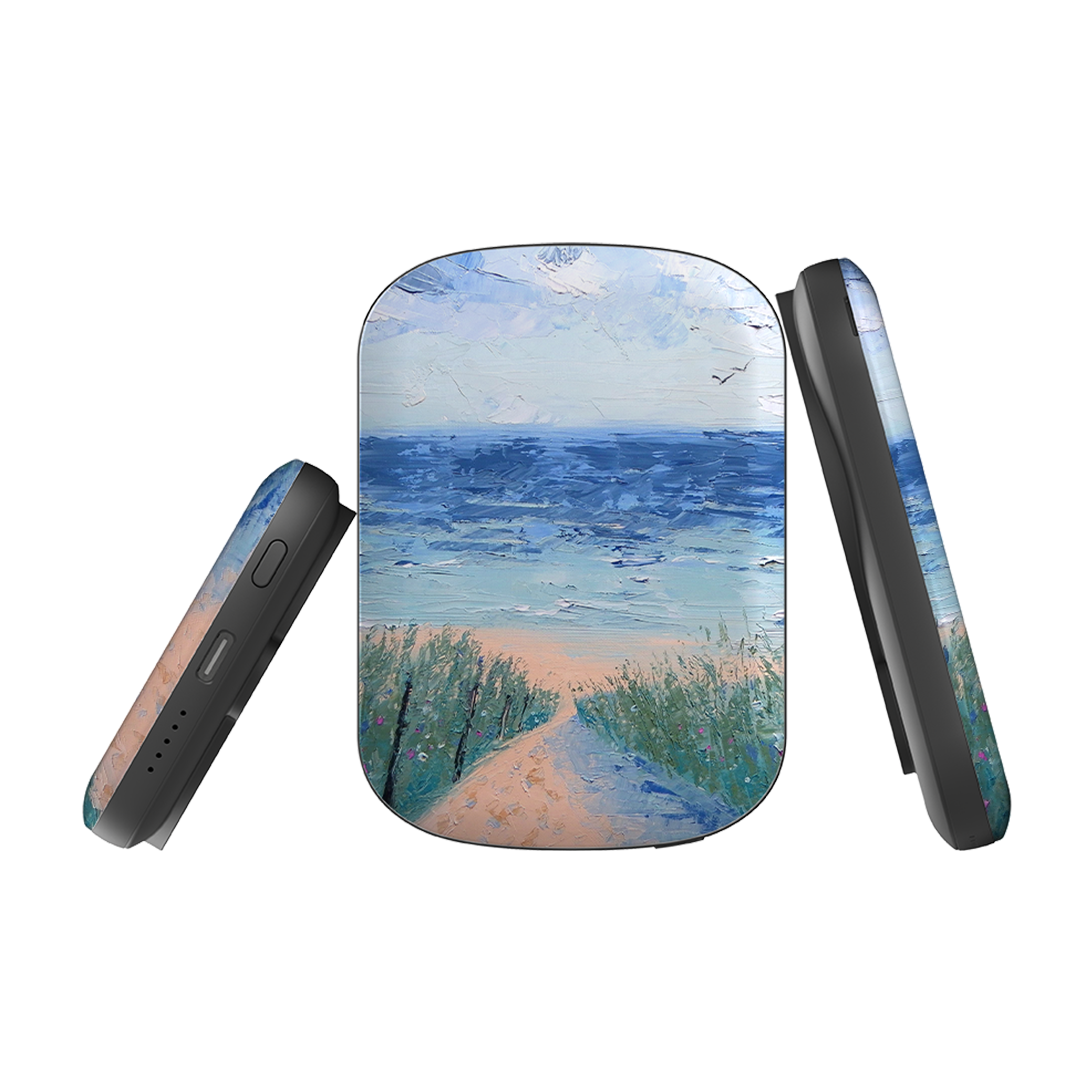 MagSafe Power Bank - Beach Path By Mary Stubberfield