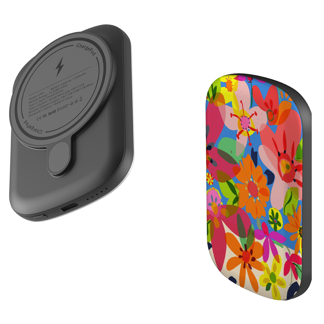 MagSafe Power Bank - Beautiful Blooms By Sarah Campbell
