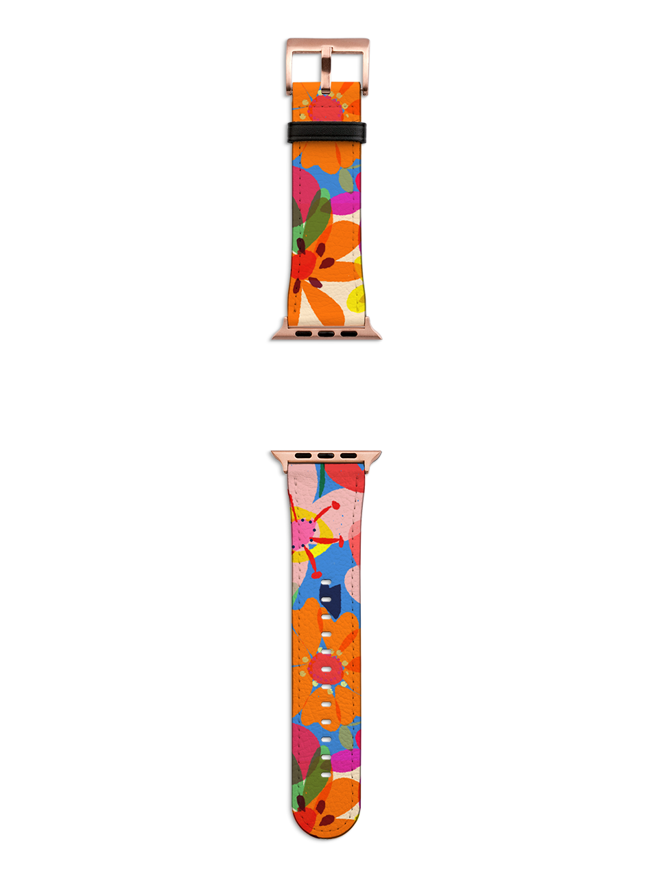 Beautiful Blooms By Sarah Campbell Apple Watch Strap