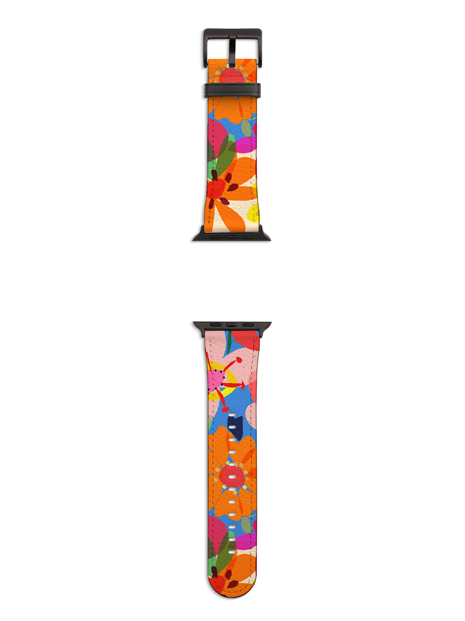 Beautiful Blooms By Sarah Campbell Apple Watch Strap