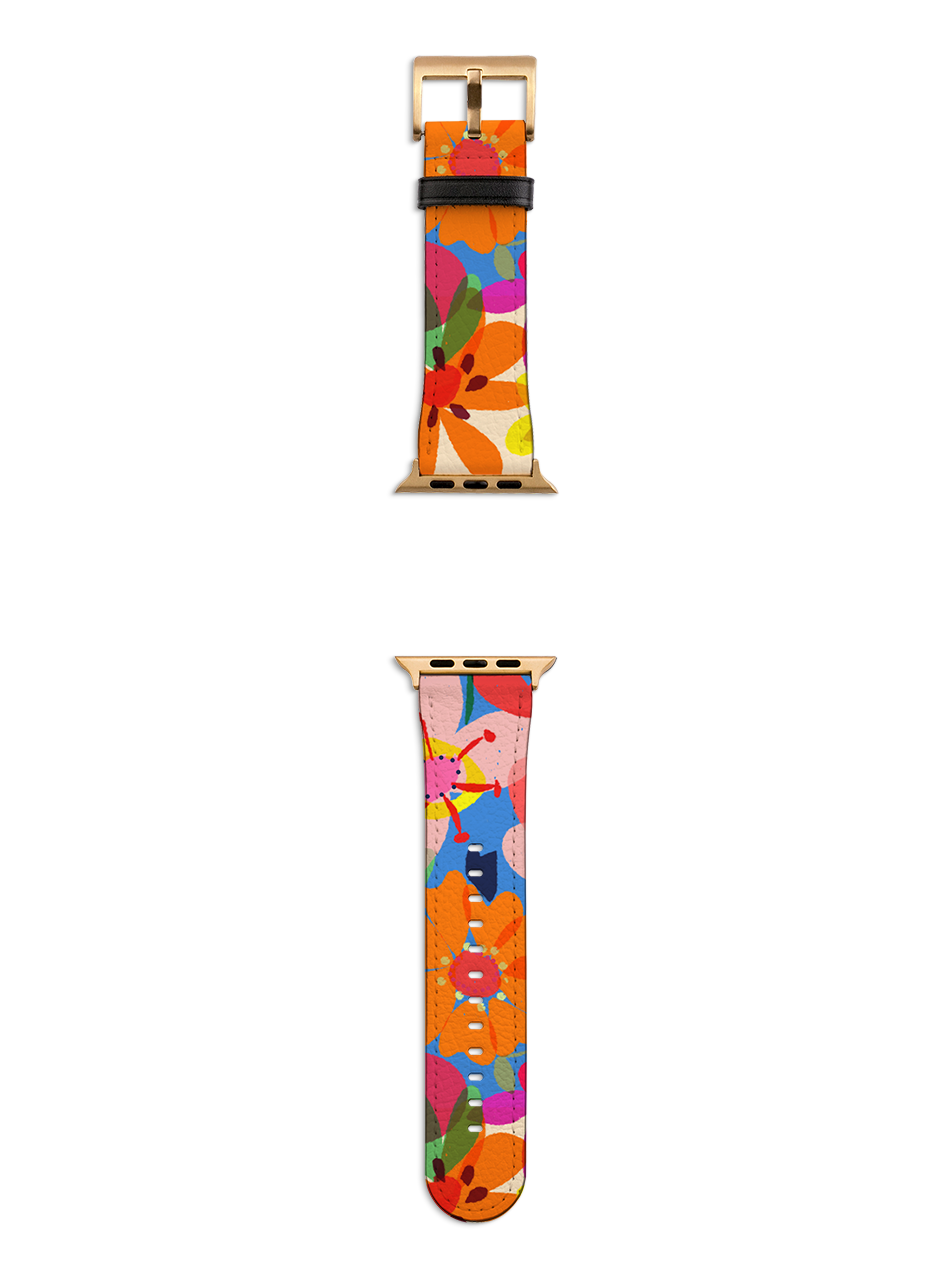Beautiful Blooms By Sarah Campbell Apple Watch Strap