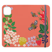 Bee Floral Wallet Case By Kate Heiss