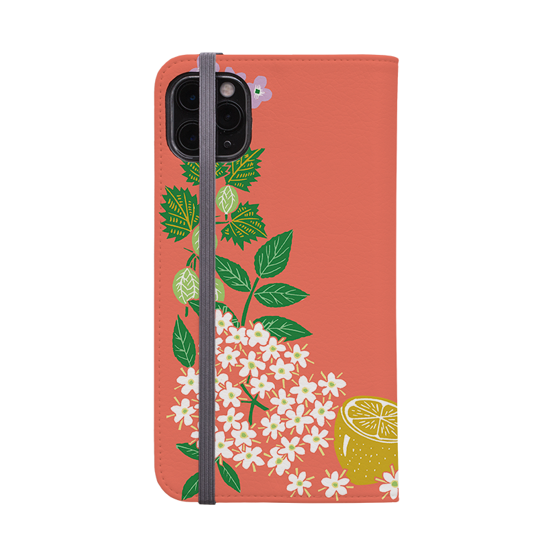 Bee Floral Wallet Case By Kate Heiss