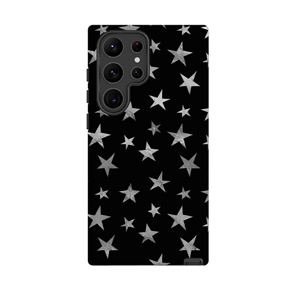 Samsung Tough Case - Black and Silver Stars