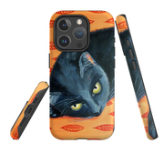 iPhone MagSafe Tough Case - Black Cat By Mary Stubberfield