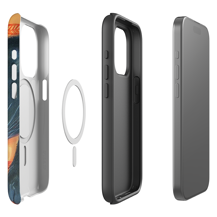 iPhone MagSafe Tough Case - Black Cat By Mary Stubberfield