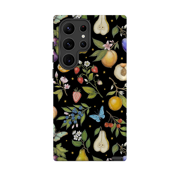Samsung Tough Case - Black Fruits By Catherine Rowe