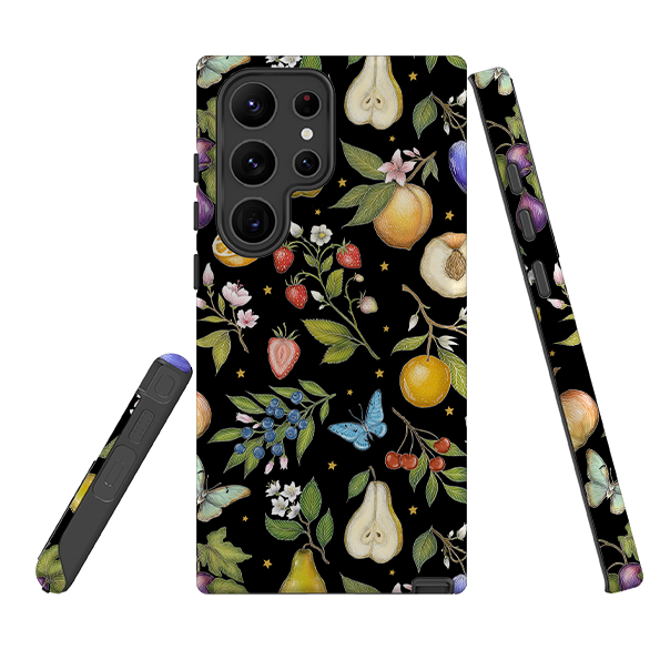 Samsung Tough Case - Black Fruits By Catherine Rowe