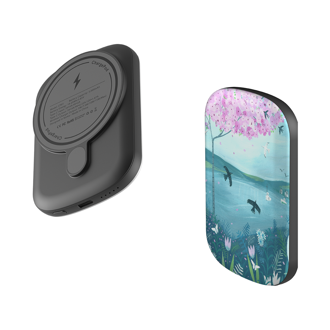 MagSafe Power Bank - Blossom Tree By Mary Stubberfield