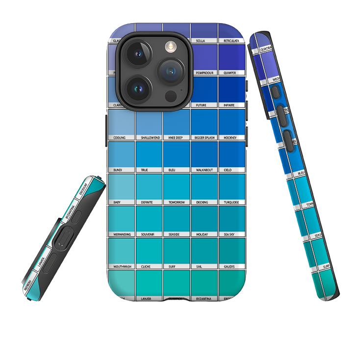 iPhone Tough Case - Blue Chromology By Kitty Joseph
